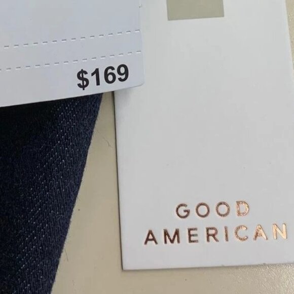 NWT Good American Women's Denim Jacket Size M Committed to Fit in Indigo - Picture 5 of 8